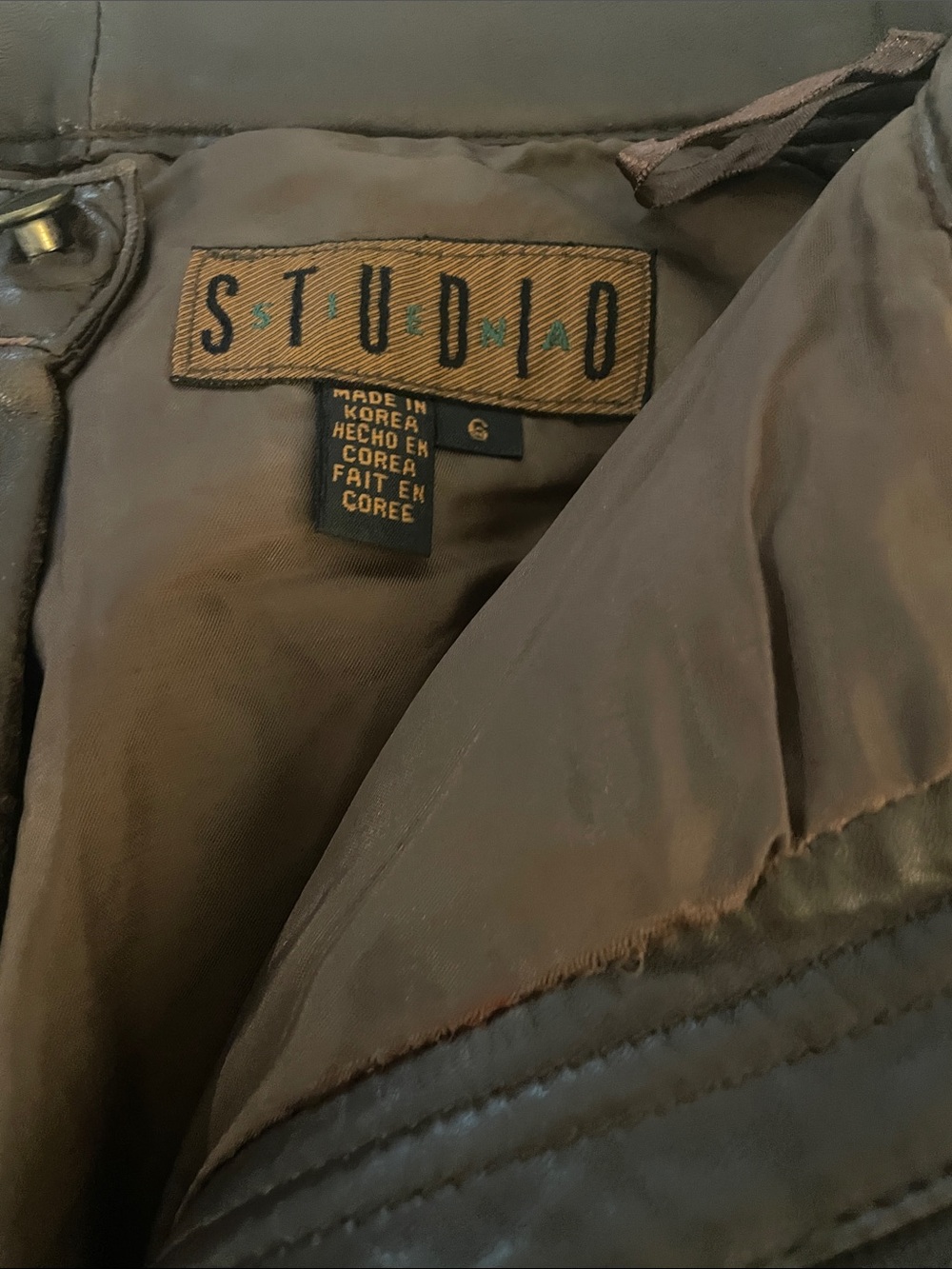 STUDIO Brown Straight-Leg Women's Pants